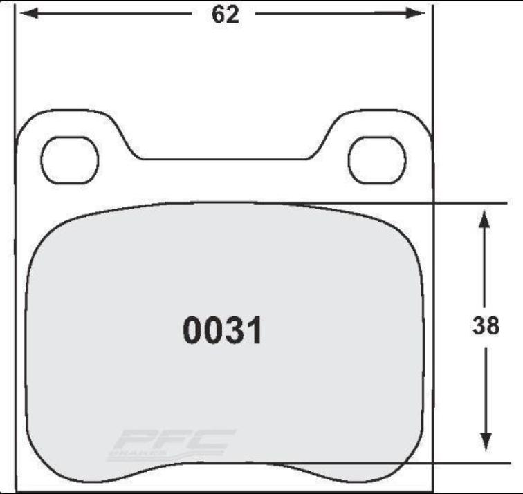 1984-89' Porsche 911 Carrera 3.2 Racing Brake Pads - Rear - Hinz Motorsport