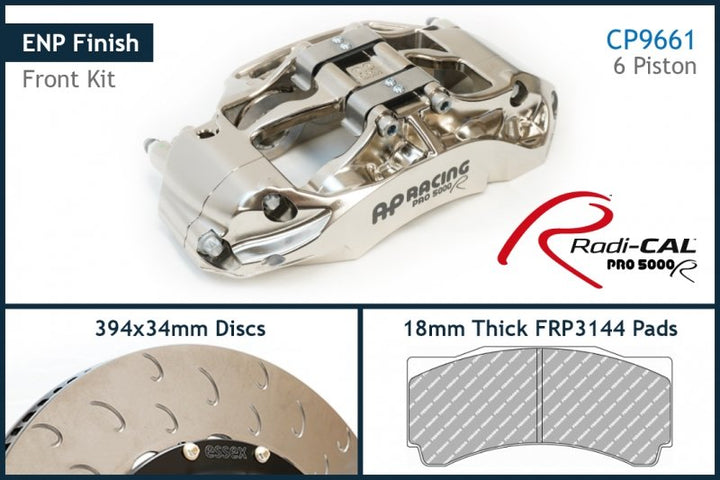 AP Racing by Essex Radi-CAL ENP Competition Brake Kit (Front 9661/394mm)- Porsche 718 GT4 RS - Hinz Motorsport