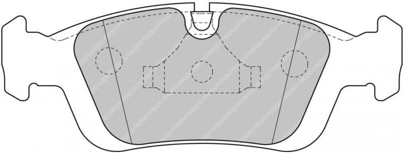 Ferodo FCP1300H DS2500 Front Racing Brake Pads E85 Z4 Roadster - Hinz Motorsport
