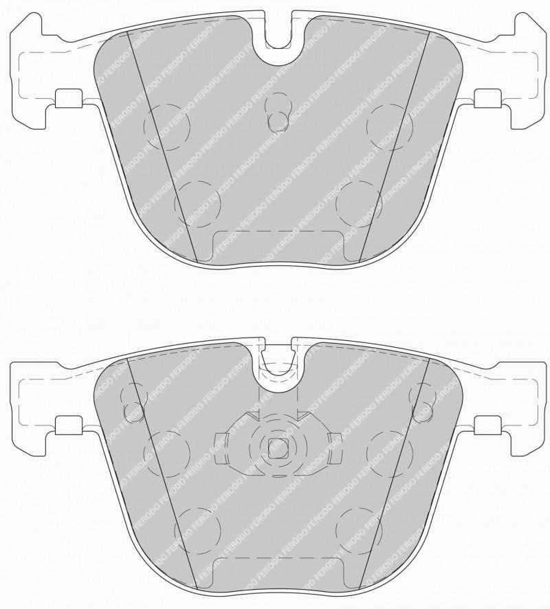 Ferodo FCP1672H DS2500 Rear Racing Brake Pads E9X M3 - E90 M3, E92 M3, E93 M3 - Hinz Motorsport