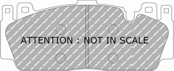Ferodo FCP4712H DS2500 Front Racing Brake Pads - F87 M2 Competition - Hinz Motorsport
