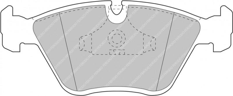 Ferodo FCP779H DS2500 Front Racing Brake Pads - E46 M3 - Hinz Motorsport