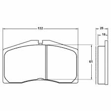 Porsche 964 Carrera 2/4 Racing Brake Pads - Front - Hinz Motorsport