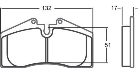 Porsche 964 Turbo/Turbo S Racing Brake Pads - Front - Hinz Motorsport