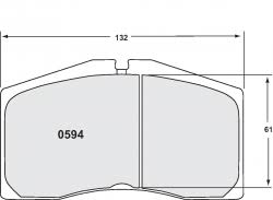 Porsche 964 Turbo/Turbo S Racing Brake Pads - Front - Hinz Motorsport