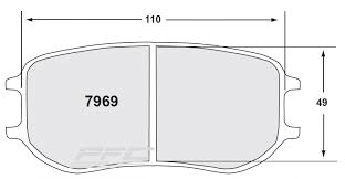 Porsche 981 Cayman GT4 Clubsport Racing Brake Pads - Rear - Hinz Motorsport
