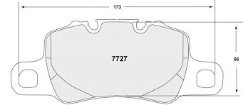 Porsche 981 Cayman GT4 Racing Brake Pads - Rear - Hinz Motorsport