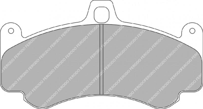 Porsche 987 Cayman R w/PCCB Calipers Ferodo DS1.11 Racing Brake Pads - Front - Hinz Motorsport