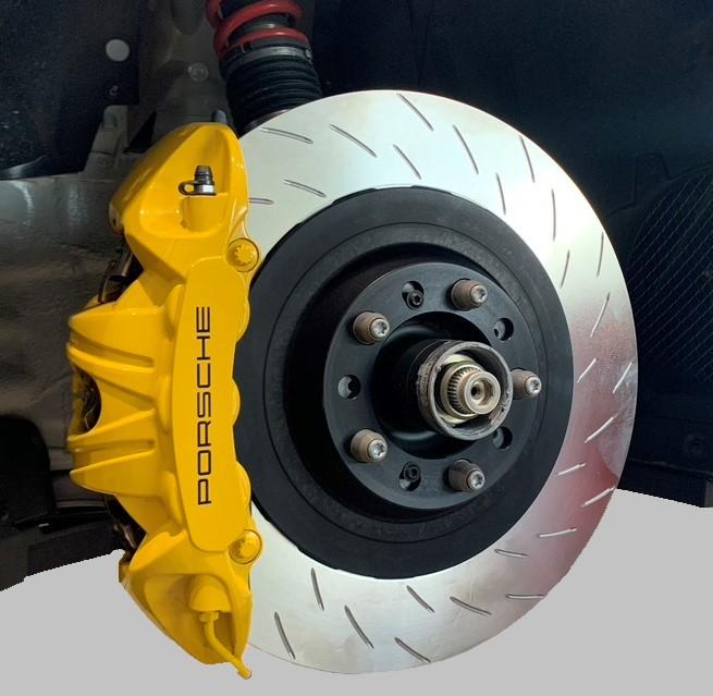 Porsche 991 Turbo/S PCCB Steel Conversion PFC V3 Rotors- 410mm Front - Hinz Motorsport