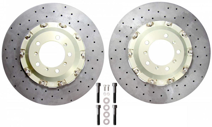 Porsche 996 GT3/GT3RS/GT2 Surface Transforms Carbon Ceramic Discs - 350x29mm Rear - Hinz Motorsport