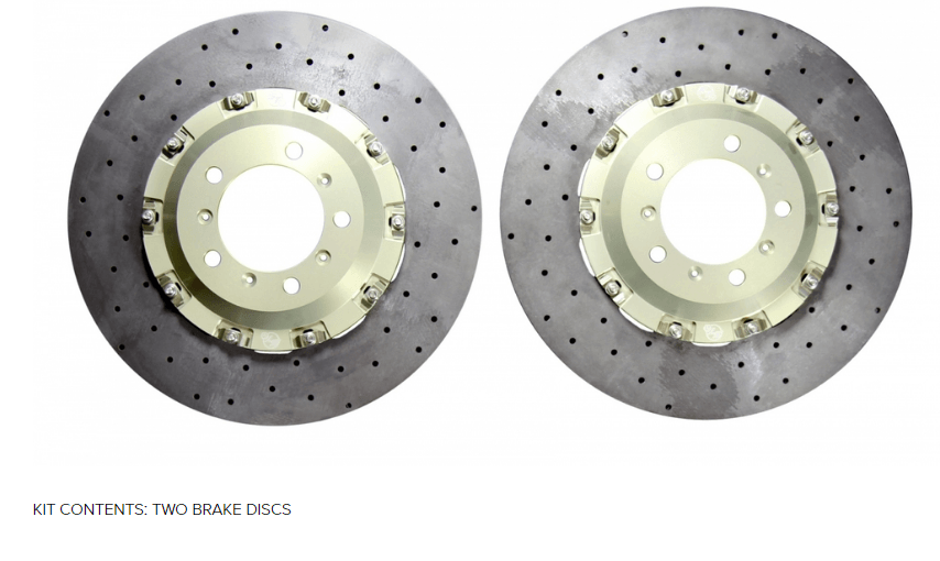 Porsche 996 GT3/GT3RS/GT2 Surface Transforms Carbon Ceramic Discs - 350x29mm Rear - Hinz Motorsport