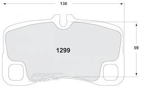 Porsche 997 (Turbo/S, GT3/GT2/RS/Cup) Racing Brake Pads - Rear - Hinz Motorsport