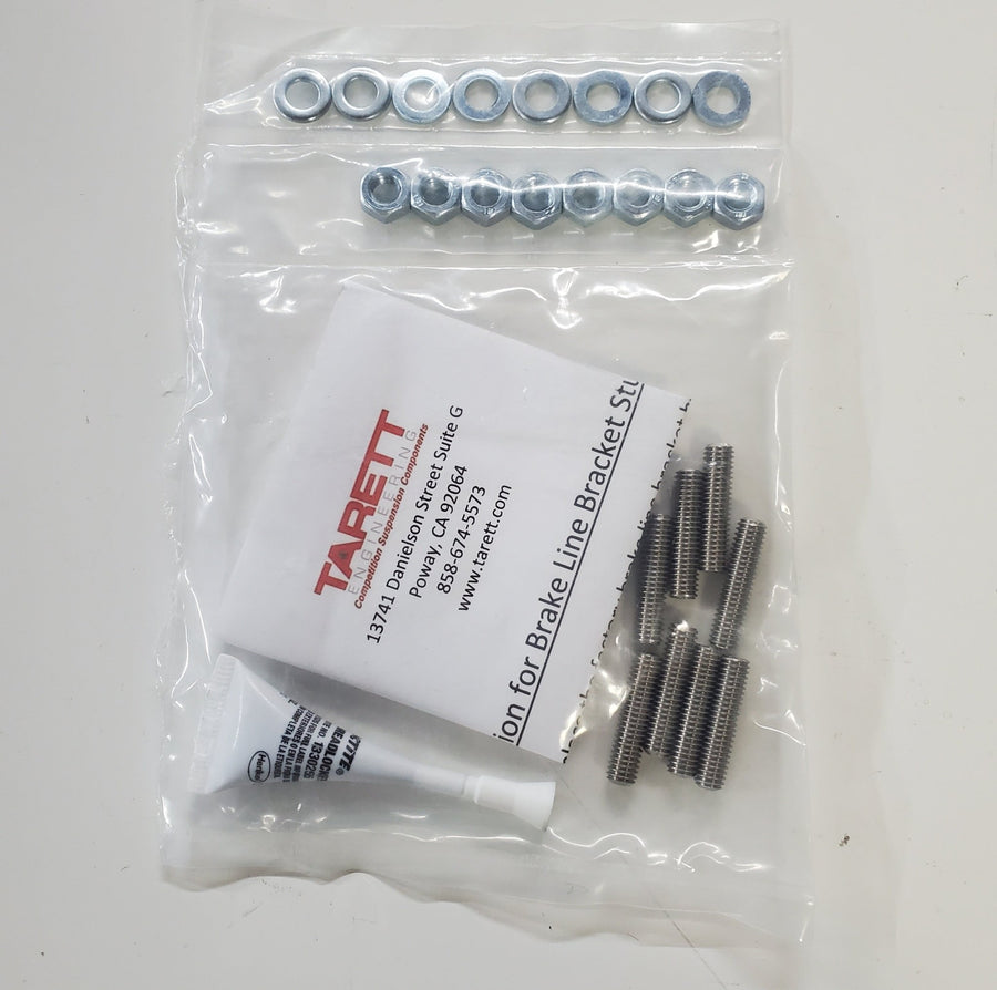 Tarett Brake Line Bracket Stud Kit - 986/996/987/997/981/991/992 - Hinz Motorsport