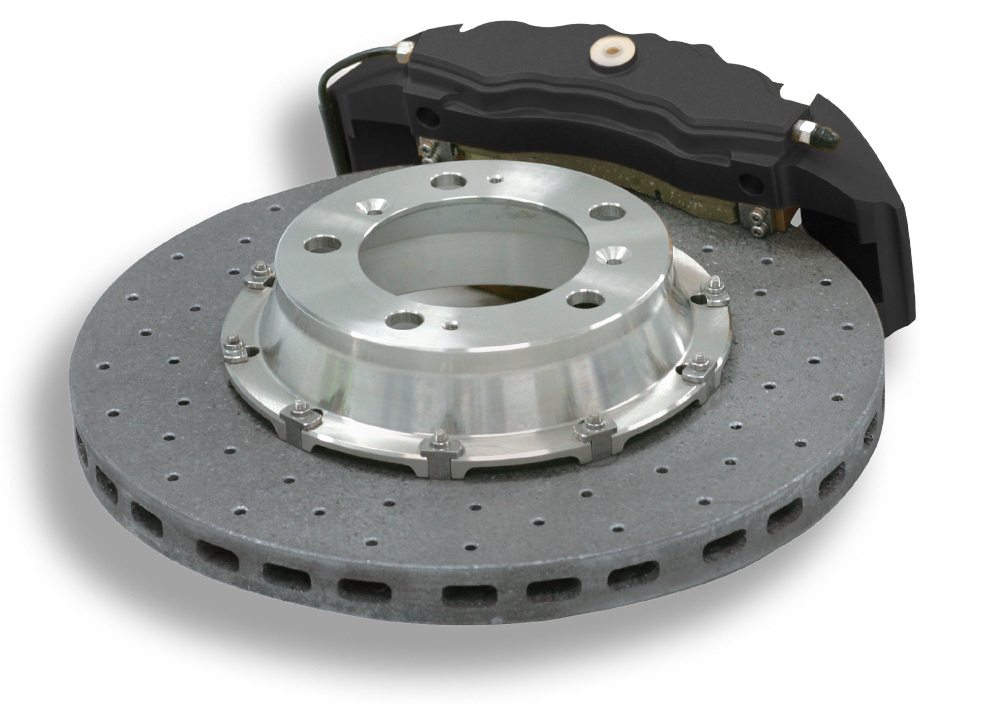 Hinz Carbon ceramic brake disc and caliper assembly
