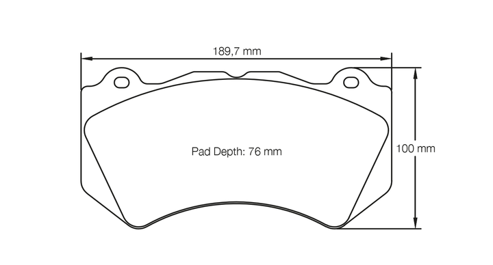 Pagid Pads for Mclaren 765LT Standard Ceramic Brakes - Front