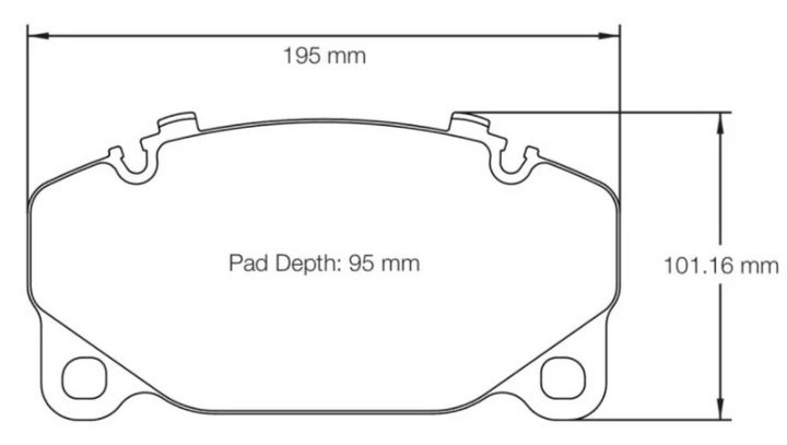 Pagid RSC1 for Porsche 992 Turbo S PCCB/Ceramic Brakes - Front