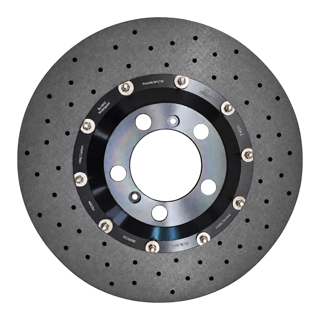 Hinz Carbon Carbon Ceramic Discs for Porsche Cayenne (9Y0) - 410x32mm Rear Set - front - Hinz Motorsport