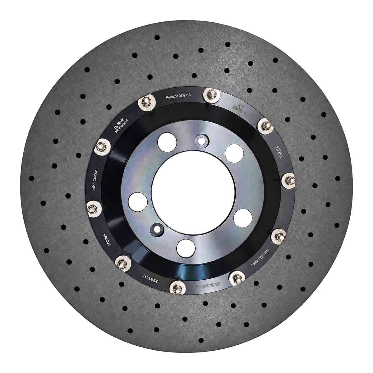 Hinz Carbon Carbon Ceramic Discs for Porsche Cayenne (9Y0) - 410x32mm Rear Set - front - Hinz Motorsport