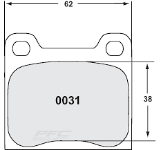 1976-89' Porsche 911 930 Turbo Racing Brake Pads - Rear - Hinz Motorsport