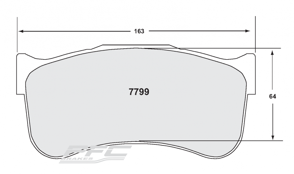 PFC Racing Brake Pads for Porsche 991 GT2RS Clubsport - Front