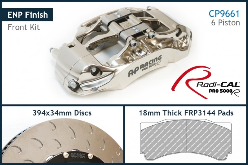 AP Racing by Essex Radi-CAL ENP Competition Brake Kit (Front 9661/394mm)- Porsche 991 GT3/3RS/2RS - Hinz Motorsport