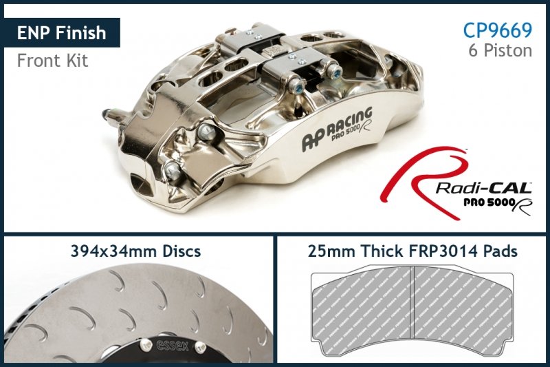 AP Racing by Essex Radi-CAL ENP Competition Brake Kit (Front 9669/394mm)- Porsche 991 GT3/3RS/2RS - Hinz Motorsport