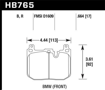 BMW F2X/F3X/F8X Hawk HPS 5.0 Pads - Front - Hinz Motorsport
