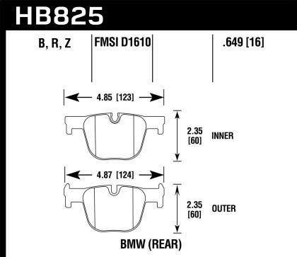 BMW F3X Hawk HPS 5.0 Pads - Rear - Hinz Motorsport