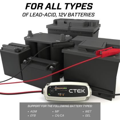 CTEK (40-255)- CT5 Time To Go-12 Volt Battery Charger and Maintainer (Compare to Porsche Unit) - Hinz Motorsport
