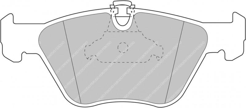 Ferodo FCP1073H DS2500 Front Racing Brake Pads E86 Z4 Coupe - Hinz Motorsport