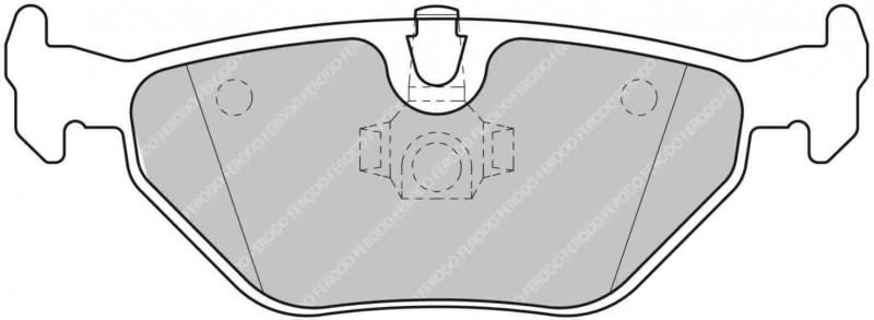 Ferodo FCP1301H DS2500 Rear Racing Brake Pads E86 Z4 Coupe - Hinz Motorsport