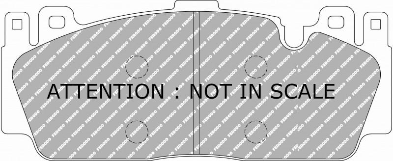 Ferodo FCP4712W DS1.11 Front Racing Brake Pads F87 M2 Competition, M2 CS - Hinz Motorsport