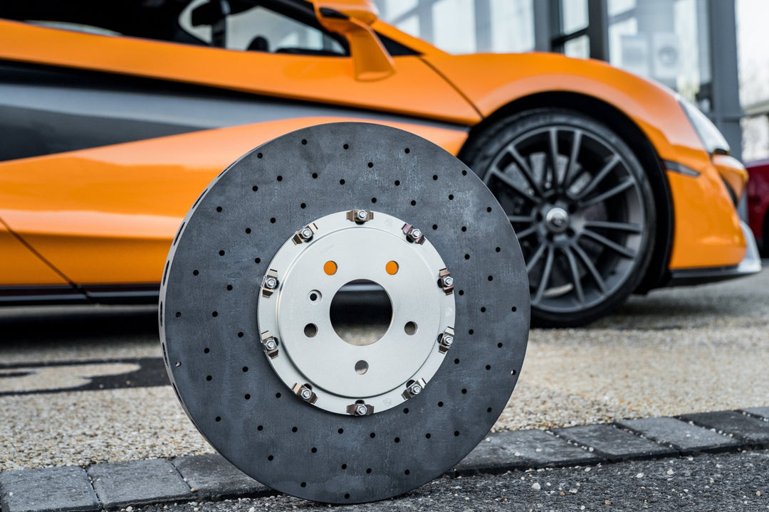 Mclaren 600LT Surface Transforms Carbon Ceramic Disc Set - 402x30mm Rear - Hinz Motorsport