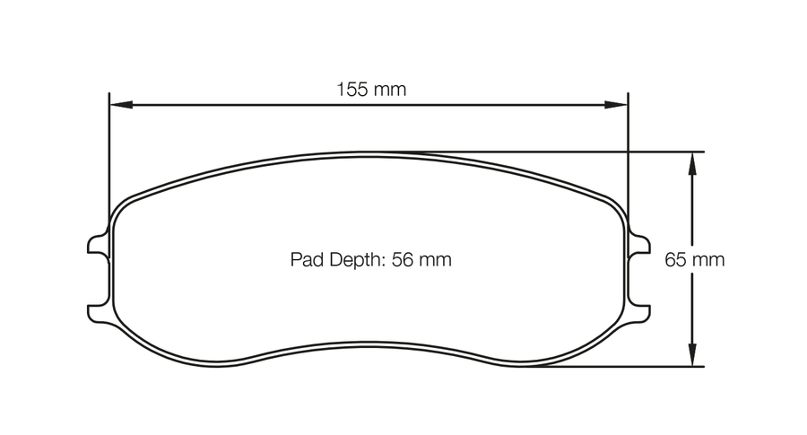 Pagid 4928 - Porsche 981/718 GT4 Clubsport / MR [28mm] Front - Hinz Motorsport