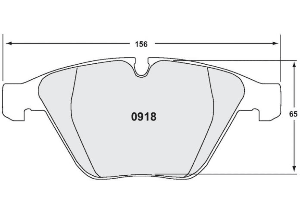 PFC 08 Front Racing Brake Pads E9X M3 - E90 M3, E92 M3, E93 M3 - Hinz Motorsport