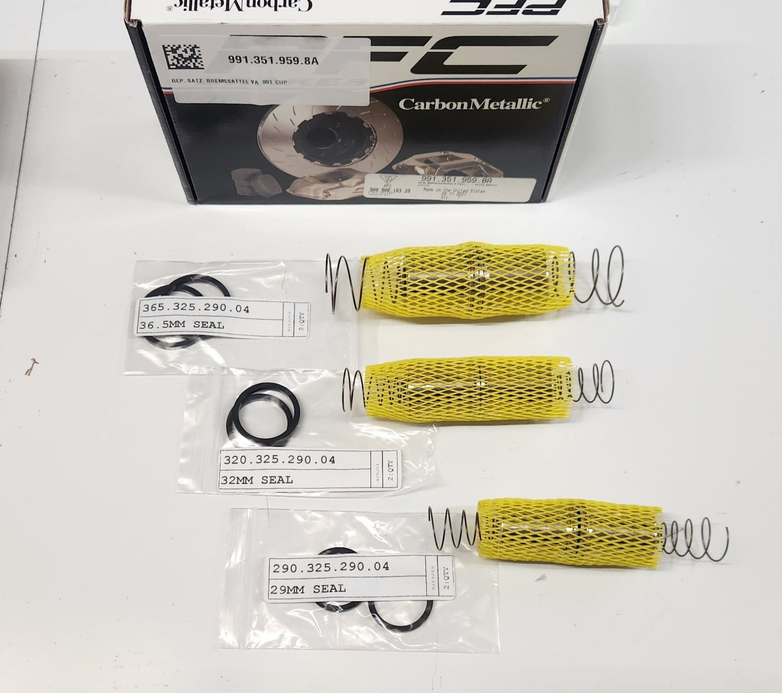 PFC ZR68 Caliper 6-Piston/Seal Rebuild Kit - 991.351.959.8A - 991 GT3 Cup / GT4 Clubsport - Hinz Motorsport