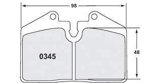 Porsche 944 2.7/3.0 S2/Turbo/Turbo S Racing Brake Pads - Front - Hinz Motorsport