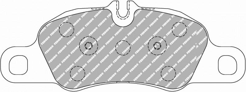 Porsche 981 Boxster/S/GTS/Spyder Ferodo DS2500 Racing Brake Pads - Front - Hinz Motorsport