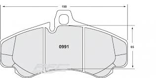 Porsche 996 GT2/GT3/RS/Cup Racing Brake Pads - Front - Hinz Motorsport