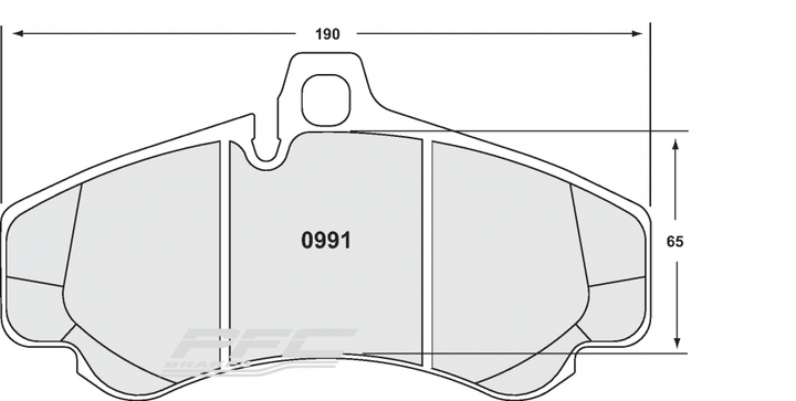 Porsche 997 GT3 Cup w/OEM Disc Racing Brake Pads - Front - Hinz Motorsport