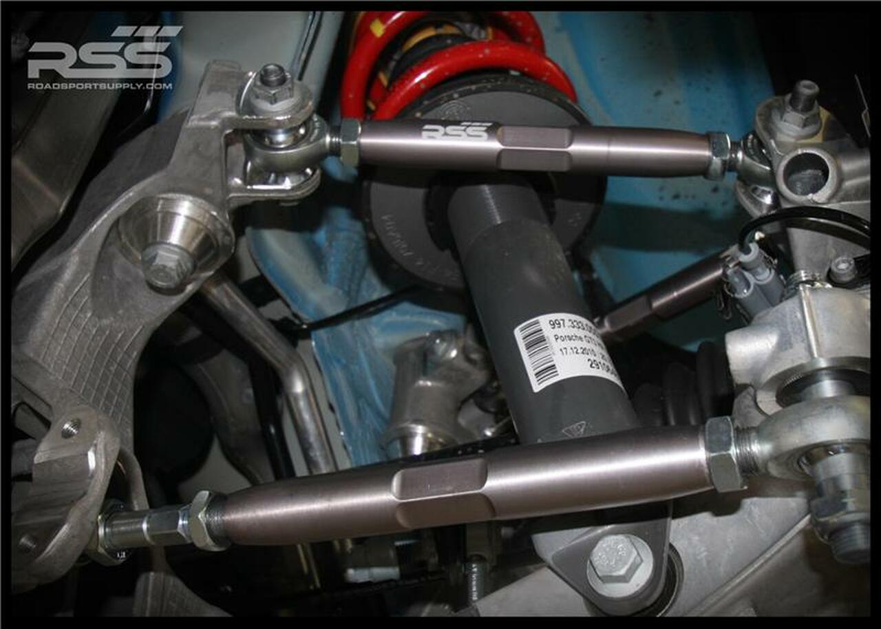 RSS 307 Rear Adjustable Upper Link Kit "Dog Bones"- Porsche 996/997 ALL - Hinz Motorsport
