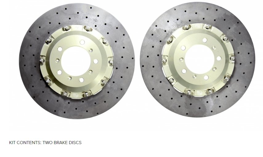 Surface Transforms Carbon Ceramic Discs for Porsche 991 C2/C4/S/GTS w/PCCB (Replacement) - 400x32mm Rear Set - Hinz Motorsport