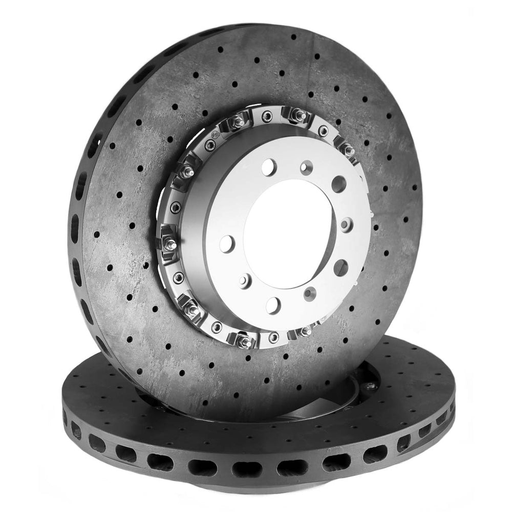 Surface Transforms Carbon Ceramic Discs for Porsche 991 C2/C4/S/GTS w/PCCB (Replacement) - 400x32mm Rear Set - Hinz Motorsport