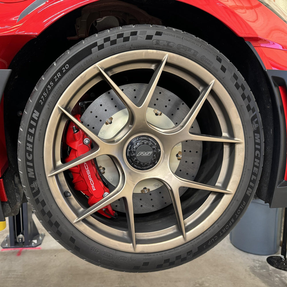 Surface Transforms Carbon Ceramic Discs for Porsche 992 GT3RS (Upgrade) - 380x32mm Rear Set - Hinz Motorsport