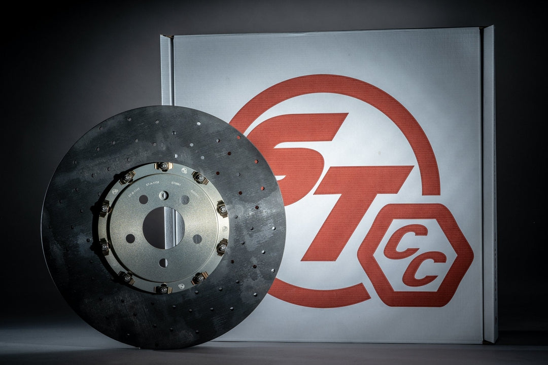 Surface Transforms Carbon Ceramic Discs for Porsche 992 GT3RS (Upgrade) - 408x34mm Front Set - Hinz Motorsport
